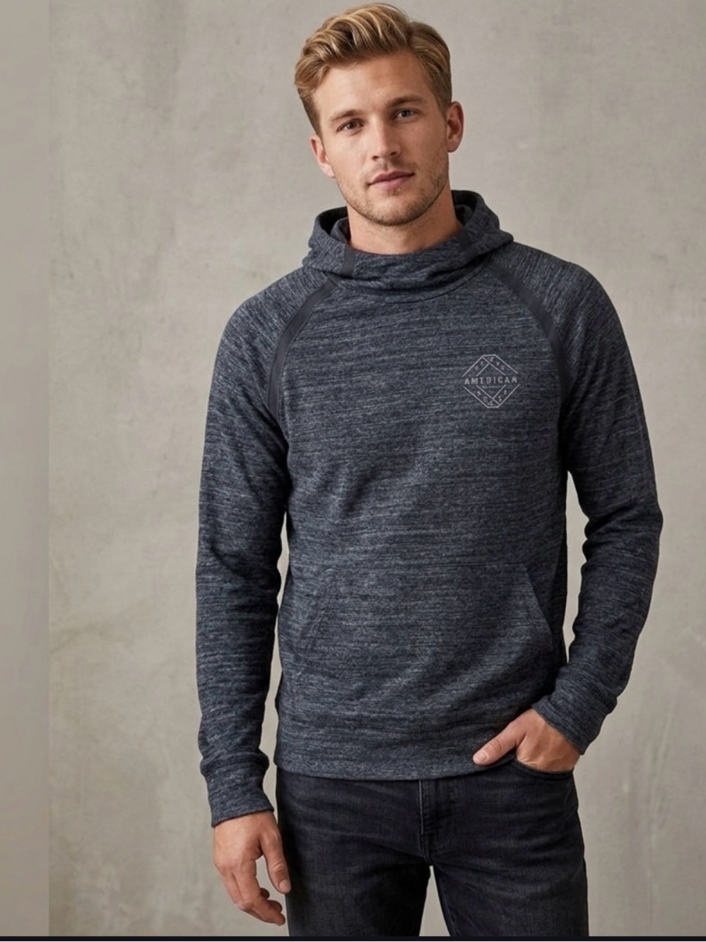 American Eagle Outfitters Size S Men’s Gray Lightweight Hoodie